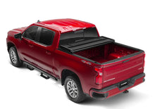 Load image into Gallery viewer, Lund 07-13 Chevy Silverado 1500 Fleetside (5.8ft. Bed) Hard Fold Tonneau Cover - Black - Back View