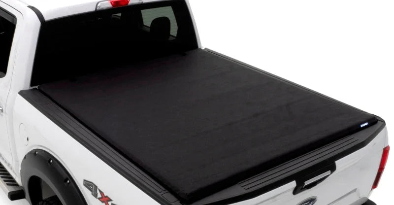 Lund 07-17 Chevy Silverado 1500 (5.5ft. Bed) Genesis Roll Up Tonneau Cover - Black - Side View