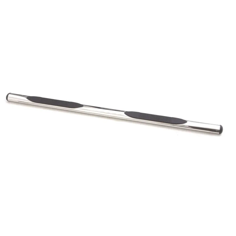 Lund 07-17 Chevy Silverado 1500 Crew Cab 4in. Oval Straight SS Nerf Bars - Polished - Main Product View