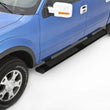 Load image into Gallery viewer, Lund 07-17 Chevy Silverado 1500 Crew Cab 6in. Oval Straight Black Nerf Bars - Black - Side View