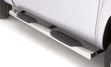 Load image into Gallery viewer, Lund 07-17 Chevy Silverado 1500 Crew Cab 6in. Oval Straight SS Nerf Bars - Polished - Detail View
