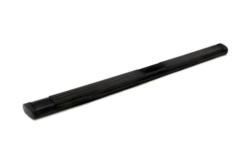Lund 07-17 Chevy Silverado 1500 Ext. Cab 6in. Oval Straight Black Nerf Bars - Black - Main Product View
