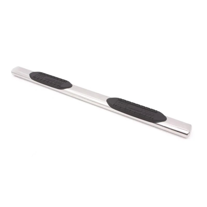 Lund 07-17 Chevy Silverado 1500 Ext. Cab 6in. Oval Straight SS Nerf Bars - Polished - Side View