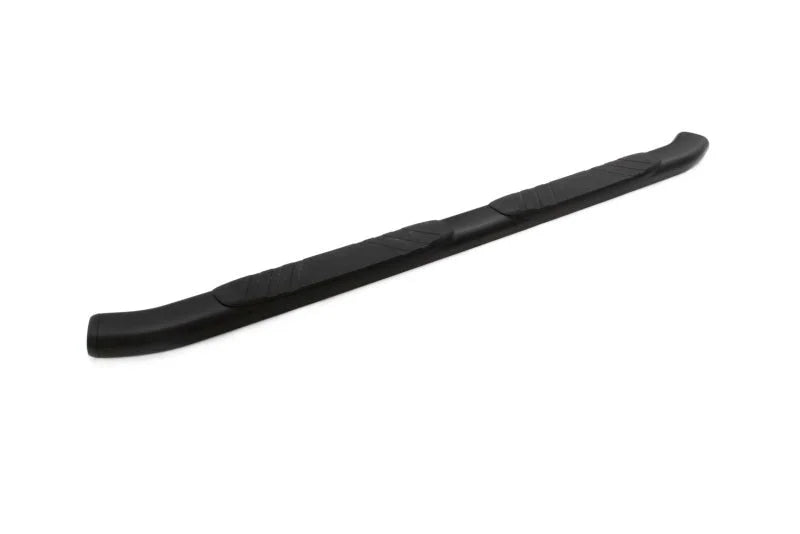 Lund 07-17 Chevy Silverado 1500 Ext. Cab (Excl. 11-17 Diesel Model) 5in. Oval Bent Nerf Bars - Black - Side View