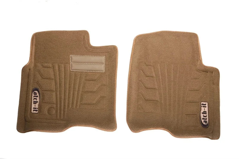 Lund 07-17 Ford Expedition Catch-It Carpet Front Floor Liner - Tan (2 Pc.) - Side View