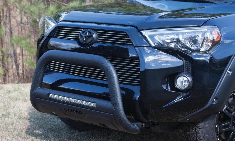 Lund 08-17 Toyota Sequoia Bull Bar w/Light & Wiring - Black - Installation View
