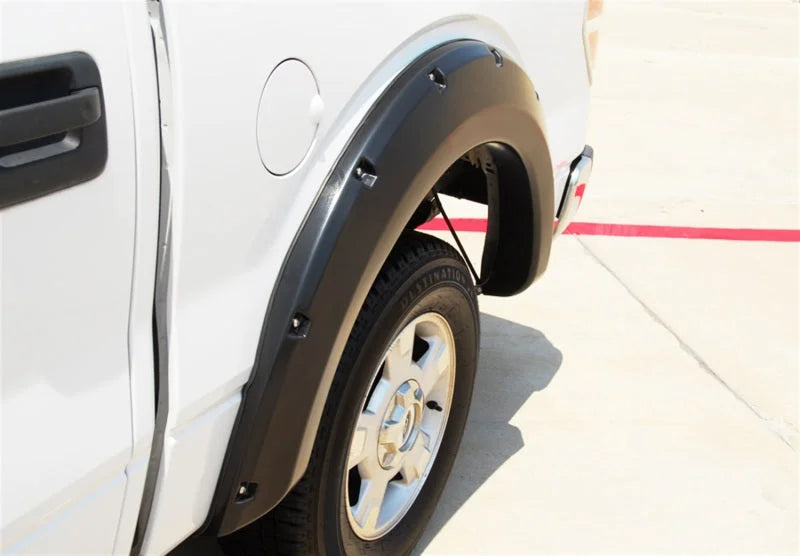 Lund 09-14 Ford F-150 (Excl Raptor) RX-Rivet Style Smooth Elite Series Fender Flares - Black (4 Pc.) - Additional View 5