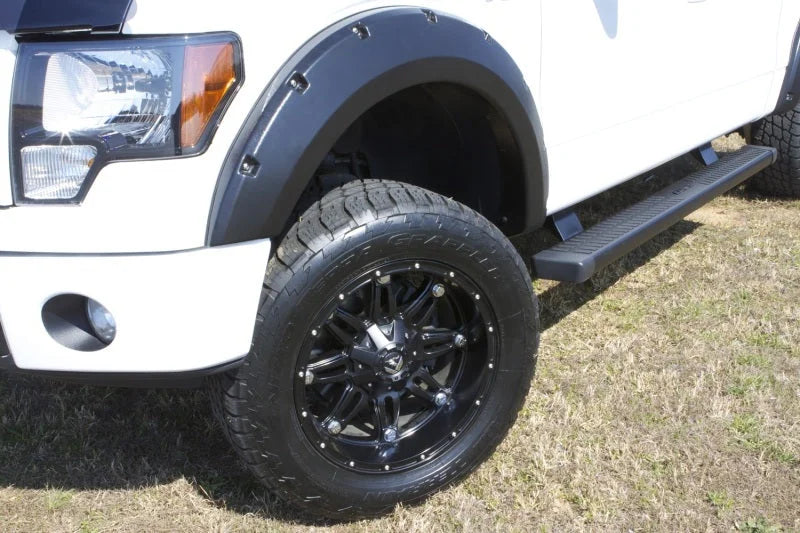 Lund 09-14 Ford F-150 (Excl Raptor) RX-Rivet Style Smooth Elite Series Fender Flares - Black (4 Pc.) - Additional View 7
