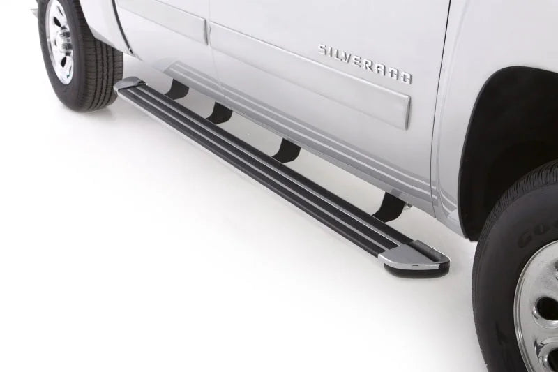Lund 09-15 Dodge Ram 1500 Quad Cab (Built Before 7/1/15) Crossroads 80in. Running Board Kit - Chrome - Back View