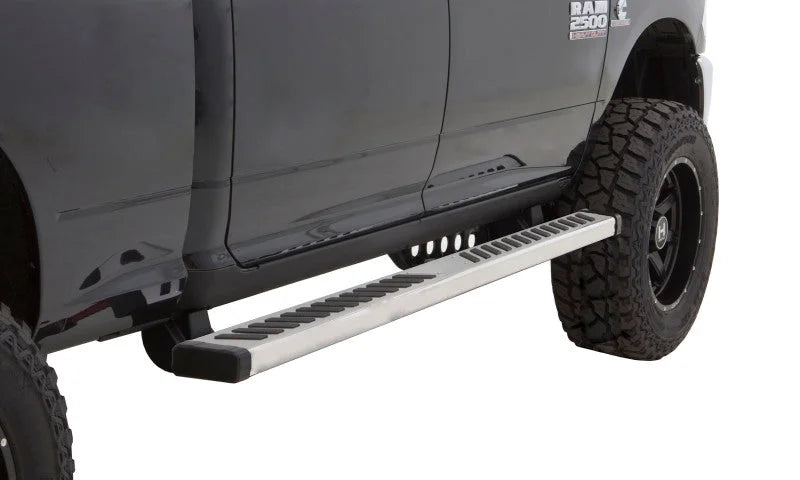 Lund 09-17 Dodge Ram 1500 Quad Cab Summit Ridge 2.0 Running Boards - Stainless - Back View