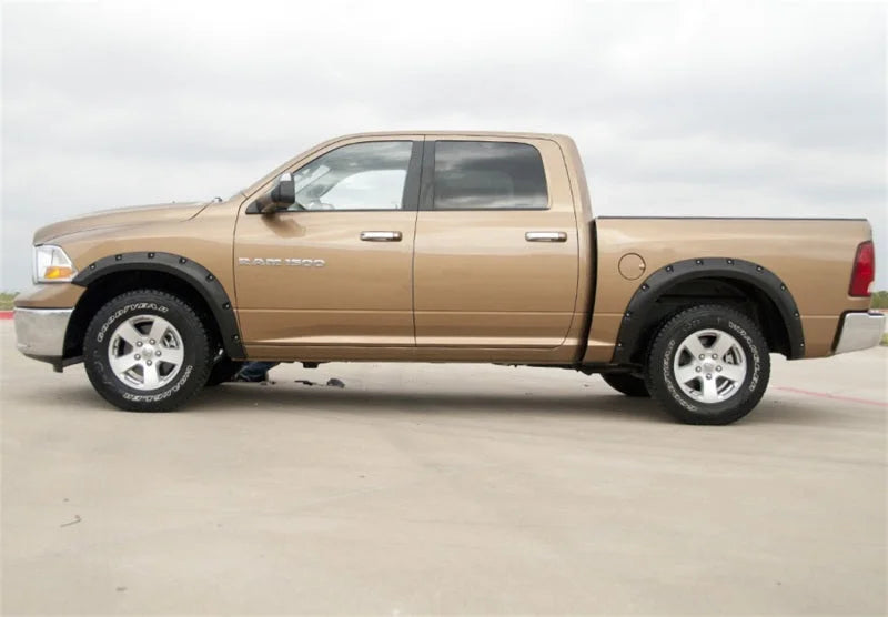 Lund 09-17 Dodge Ram 1500 RX-Rivet Style Textured Elite Series Fender Flares - Black (4 Pc.) - Side View