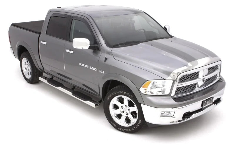 Lund 10-17 Dodge Ram 2500 Crew Cab 6in. Oval Straight SS Nerf Bars - Polished - Side View