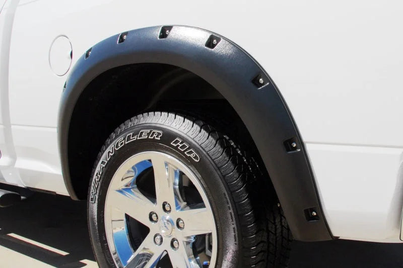 Lund 10-17 Dodge Ram 2500 RX-Rivet Style Smooth Elite Series Fender Flares - Black (2 Pc.) - Installation View