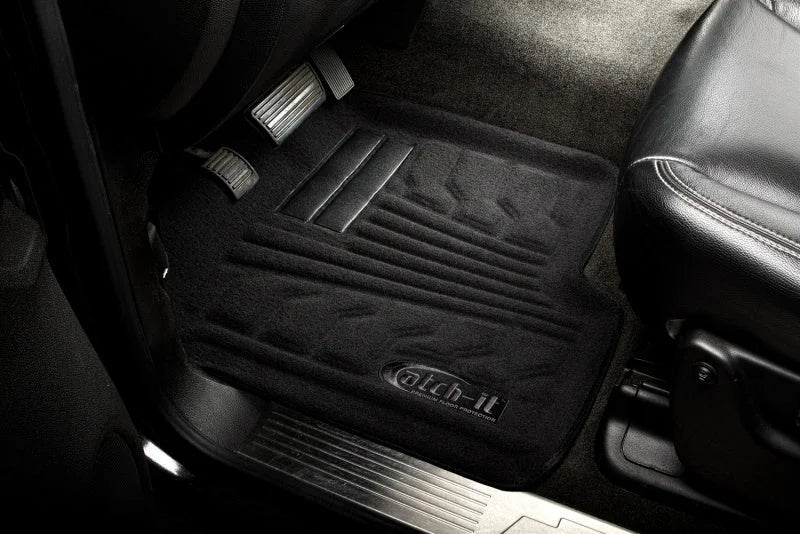 Lund 11-17 Jeep Grand Cherokee Catch-It Carpet Front Floor Liner - Black (2 Pc.) - Side View