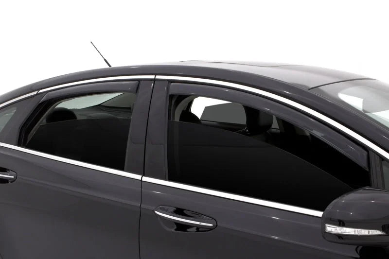 Lund 13-17 Ford Fusion Ventvisor Elite Window Deflectors - Smoke (4 Pc.) - Side View