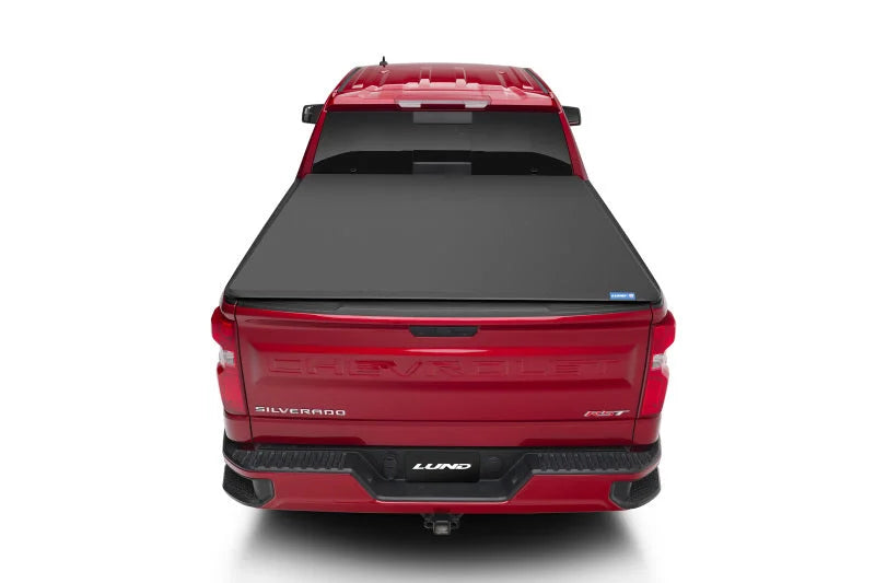 Lund 14-17 Chevy Silverado 1500 (8ft. Bed) Genesis Elite Tri-Fold Tonneau Cover - Black - Additional View 6