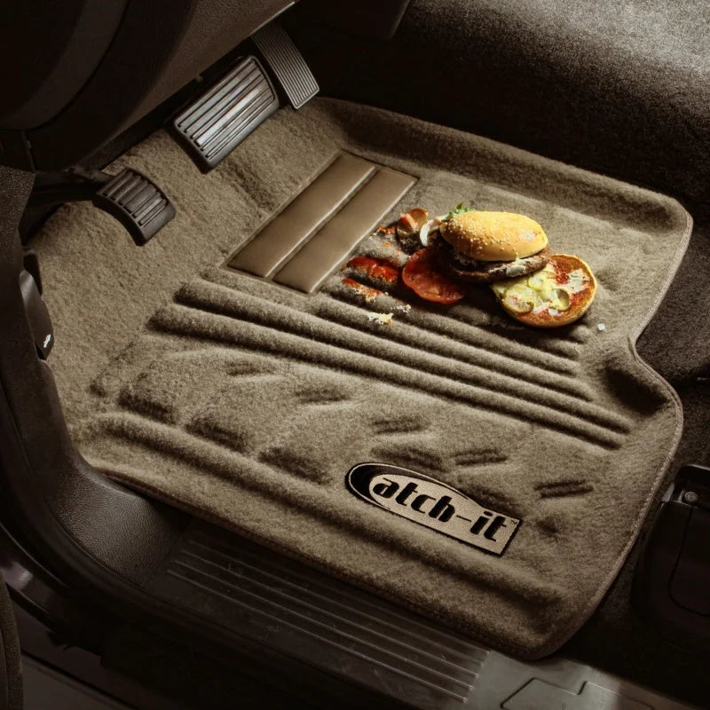 Lund 14-17 Nissan Altima Catch-It Carpet Front Floor Liner - Black (2 Pc.) - Installation View