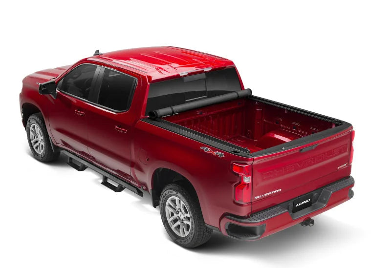 Lund 15-17 Chevy Colorado (5ft. Bed) Genesis Elite Roll Up Tonneau Cover - Black - Installation View