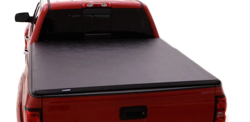 Lund 15-17 Chevy Colorado Fleetside (5ft. Bed) Hard Fold Tonneau Cover - Black - Main Product View