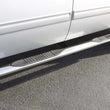 Load image into Gallery viewer, Lund 15-18 Ford F-150 SuperCrew 4in. Oval Straight SS Nerf Bars - Polished - Back View