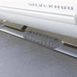 Load image into Gallery viewer, Lund 15-18 Ford F-150 SuperCrew 5in. Oval Straight SS Nerf Bars - Polished - Installation View