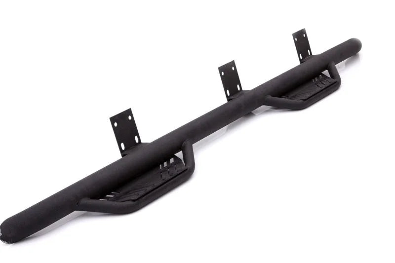 Lund 16-17 Nissan Titan XD Crew Cab Terrain HX Step Nerf Bars - Black - Side View