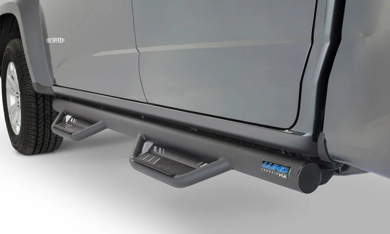 Lund 16-19 Toyota Tacoma Crew Cab Terrain HX Step Nerf Bars - Black - Main Product View
