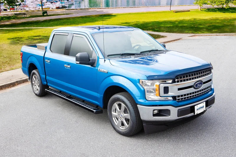 Lund 17-23 Ford F-250/350/450 Super Duty Crewcab Summit Ridge 2.0 Running Boards - Black - Installation View