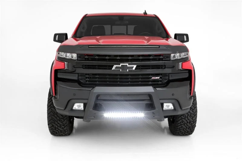 Lund 19-22 Chevrolet/GMC Silverado/Sierra 1500 Revolution Bull Bar - Black - Side View