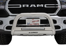 Load image into Gallery viewer, Lund 20- 21 GMC SIERRA 2500 HD BULL BAR W/ LIGHT &amp; WIRING Stainless Steel - Side View