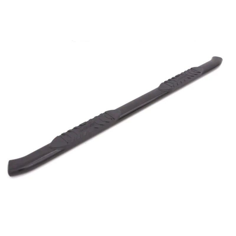 Lund 2010+ Dodge Ram 2500/3500 Mega Cab 5in Oval Curved Steel Nerf Bars - Black - Side View