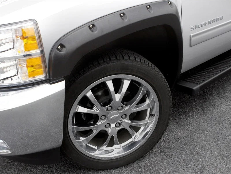 Lund 2017 Ford F-250 Super Duty RX-Rivet Textured Elite Series Fender Flares - Black (4 Pc.) - Back View