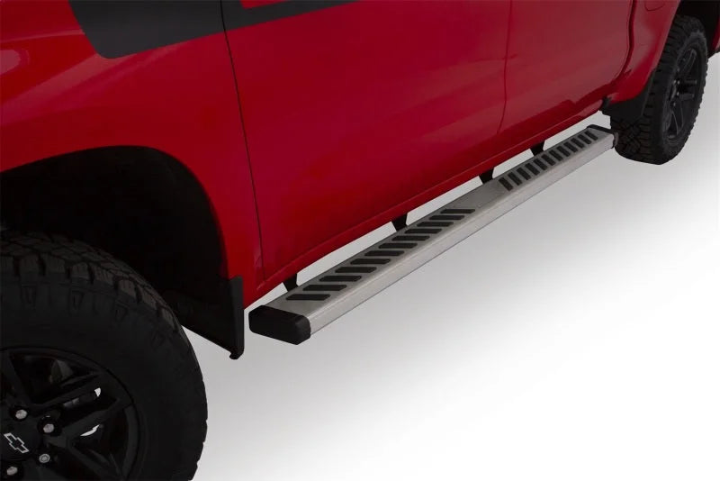 Lund 2019 Chevy Silverado 1500 Crew Cab Summit Ridge 2.0 Running Boards - Stainless - Side View