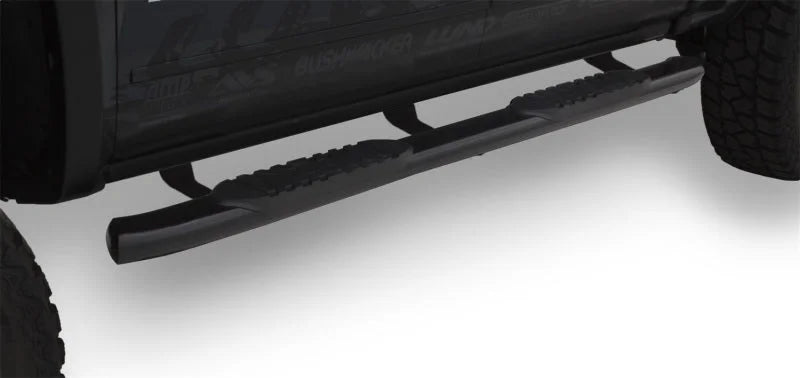 Lund 2019 Chevy Silverado 1500 Double Cab 5in Oval Curved Black SS Nerf Bars - Black - Additional View 5