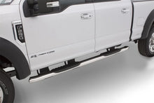 Load image into Gallery viewer, Lund 2019 Ford Ranger 5in. Oval Curved SS Nerf Bars - Polished - Back View