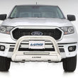 Load image into Gallery viewer, Lund 2019 Ford Ranger Bull Bar w/Light &amp; Wiring - Polished Stainless - Back View