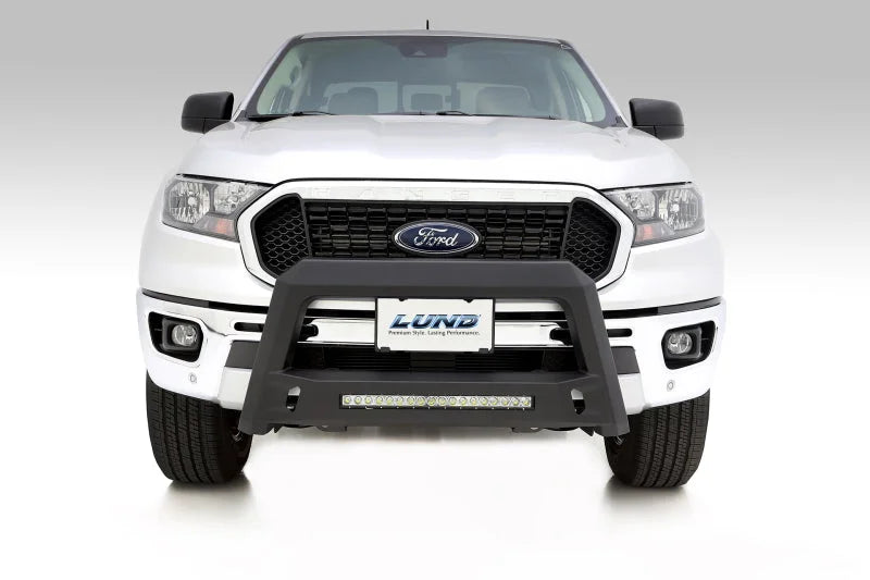 Lund 2019 Ford Ranger Revolution Bull Bar - Black - Side View