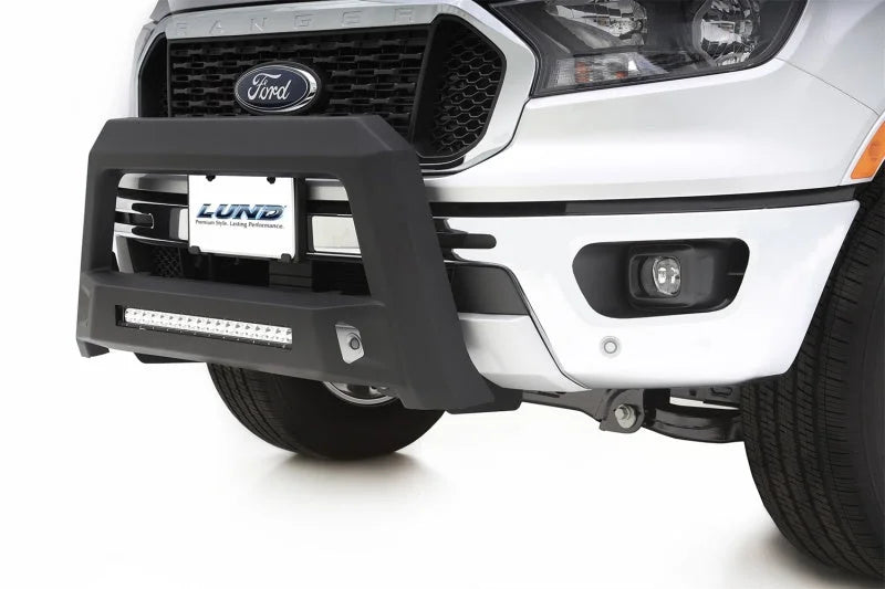 Lund 2019 Ford Ranger Revolution Bull Bar - Black - Installation View