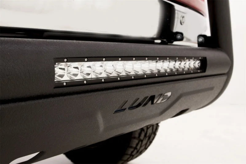 Lund 2019 RAM 1500 Bull Bar w/Light & Wiring - Black - Back View