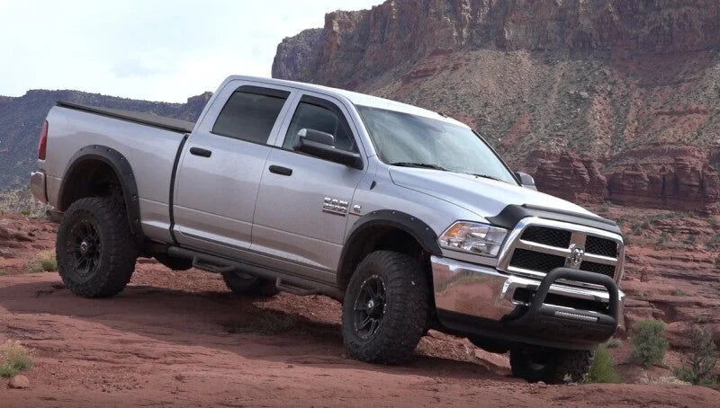 Lund 2019 RAM 1500 Bull Bar w/Light & Wiring - Black - Installation View