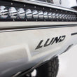 Load image into Gallery viewer, Lund 2019 RAM 1500 Bull Bar w/Light &amp; Wiring - Polished - Back View