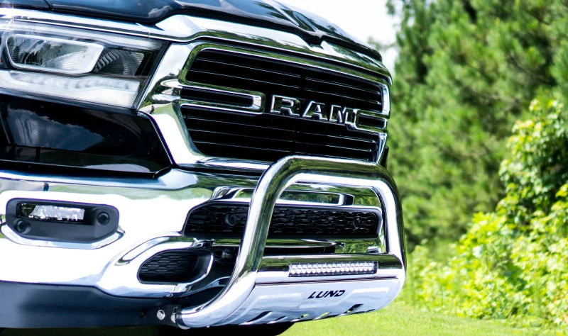 Lund 2019 RAM 1500 Bull Bar w/Light & Wiring - Polished - Additional View 5
