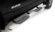 Load image into Gallery viewer, Lund 2019 RAM 1500 Ext. Cab 5in. Oval Straight SS Nerf Bars - Polished - Back View