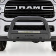 Load image into Gallery viewer, Lund 2020 RAM 2500 Bull Bar w/Light &amp; Wiring - Black - Installation View