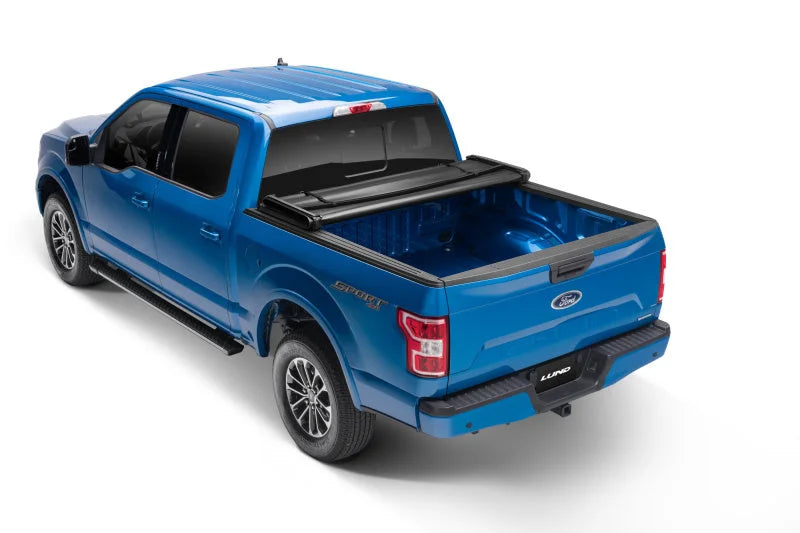 Lund 22-23 Nissan Frontier 6ft. Bed - Genesis Tri-Fold Tonneau Cover - Black - Side View