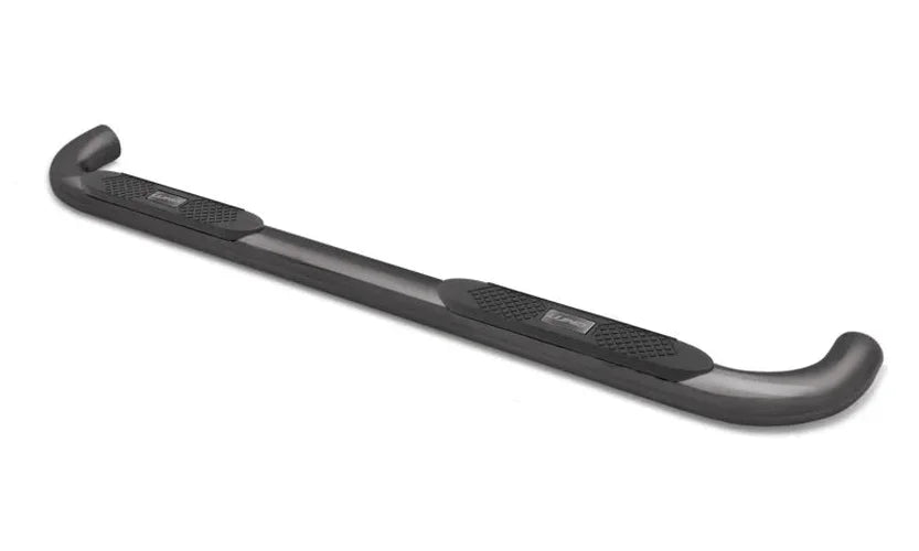 Lund 10-17 Dodge Ram 2500 Crew Cab 4in. Oval Curved Steel Nerf Bars - Black - Installation View