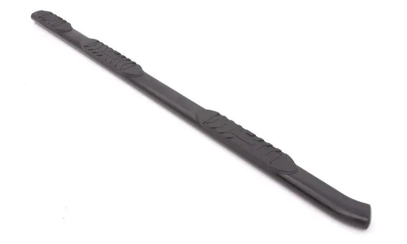 Lund 2019 Chevy Silverado 1500 CC (5.5in Bed Rocker Panel) 5in. Oval WTW Steel Nerf Bars - Black - Side View