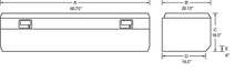 Load image into Gallery viewer, Lund 67-99 Chevy CK Ultima Single Lid Tool Box w/Slant - Brite - Back View