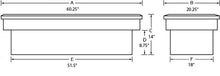 Load image into Gallery viewer, Lund 82-05 Chevy S10 (Long Bed) Ultima Single Lid Crossover Tool Box - Brite - Back View