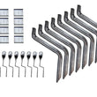 Load image into Gallery viewer, Lund 92-00 Chevy CK Crew Cab EZ Running Board Mounting Bracket Kit - Brite